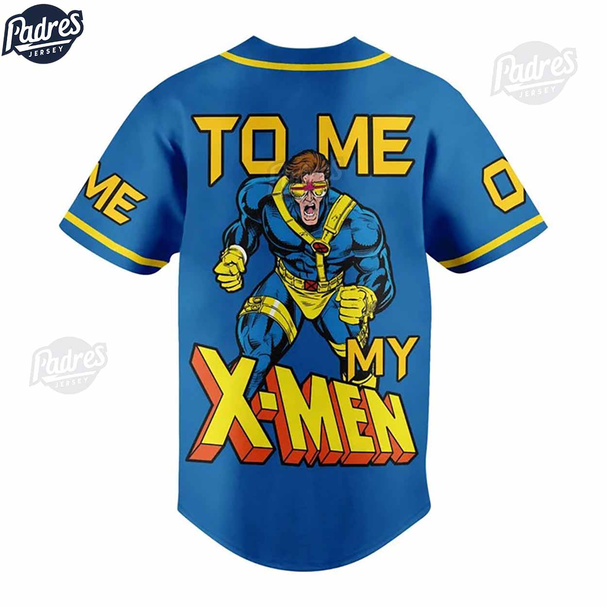 Personalized X-men Cyclops Baseball Jersey - Padres Jersey Oasis: Elevate Your Baseball Style Game T-Shirts,... (Image 3)