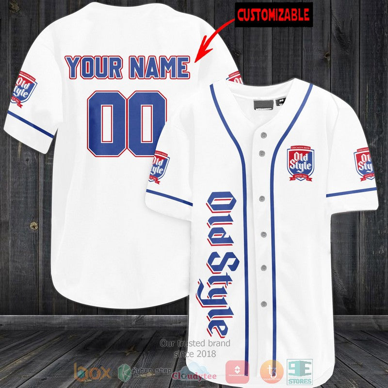 Personalized Old Style custom white Baseball shirt