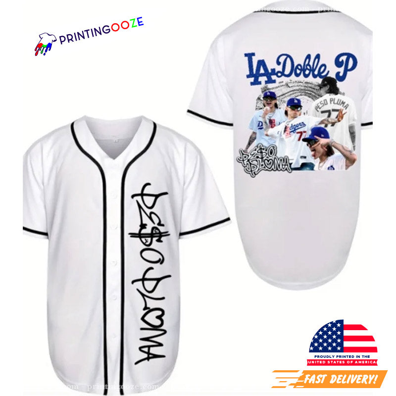 Peso Pluma Doble P LA Baseball Jersey