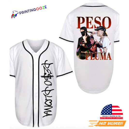 Peso Pluma Highlights Concert Baseball Jersey