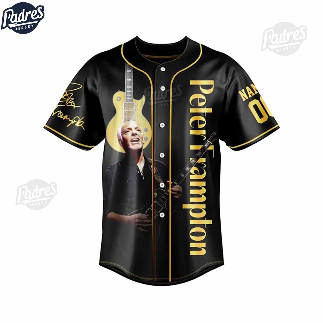 Peter Frampton Personalized Baseball Jersey Outfit - Padres Jersey Oasis: Elevate Your Baseball Style Game... (Image 3)