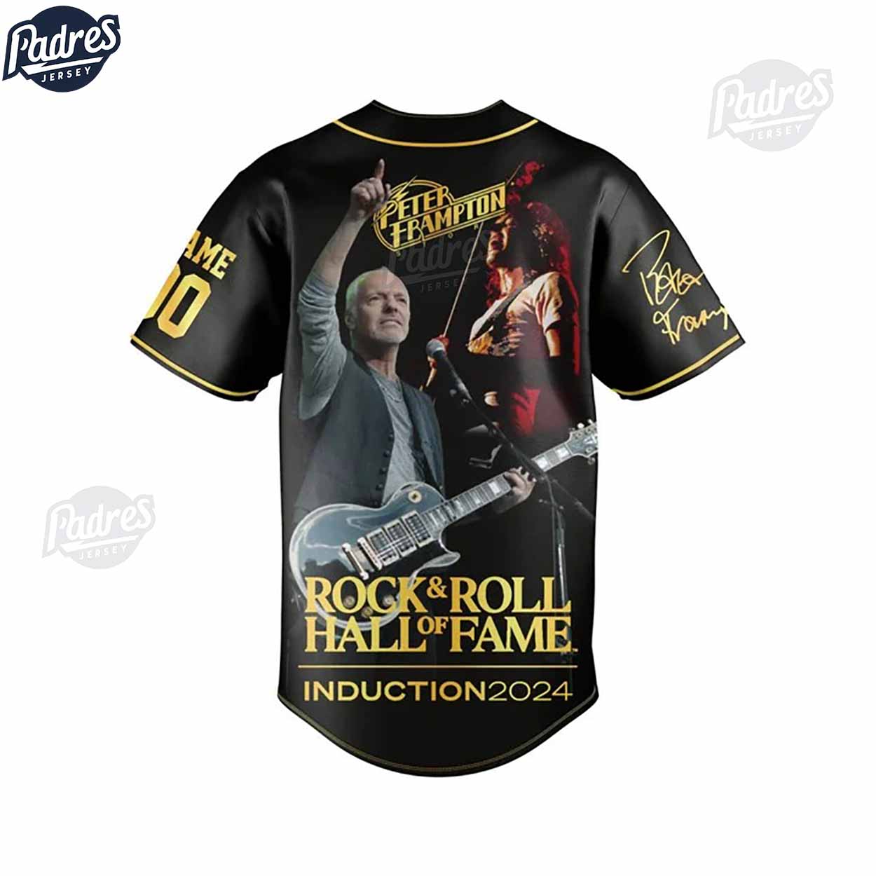 Peter Frampton Personalized Baseball Jersey Outfit - Padres Jersey Oasis: Elevate Your Baseball Style Game... (Image 4)