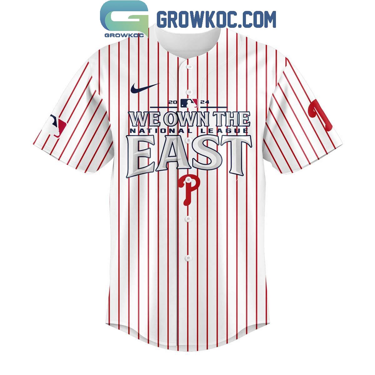 Philadelphia Phillies 2024 National League East Champions Baseball Jersey