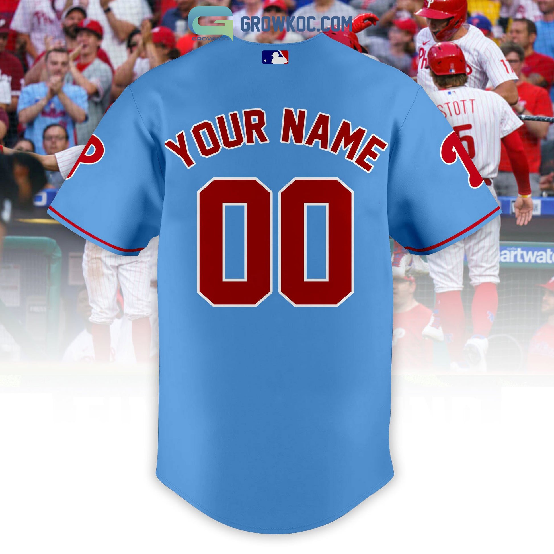 Philadelphia Phillies City Champions Best Team Personalized Light Blue Design Baseball Jersey