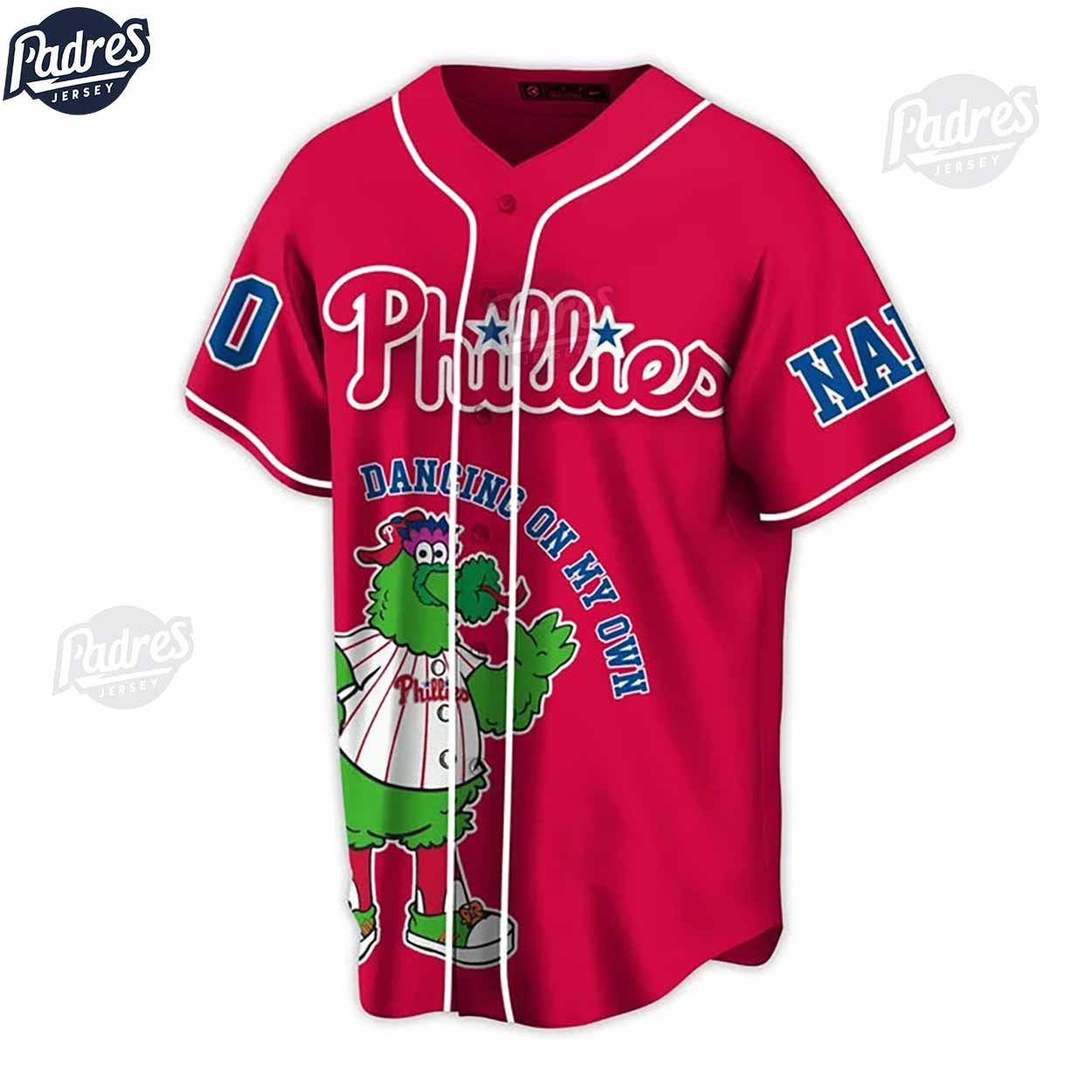 Philadelphia Phillies Dancing On My Own Custom Baseball Jersey - Padres Jersey Oasis: Elevate Your Baseball... (Image 2)
