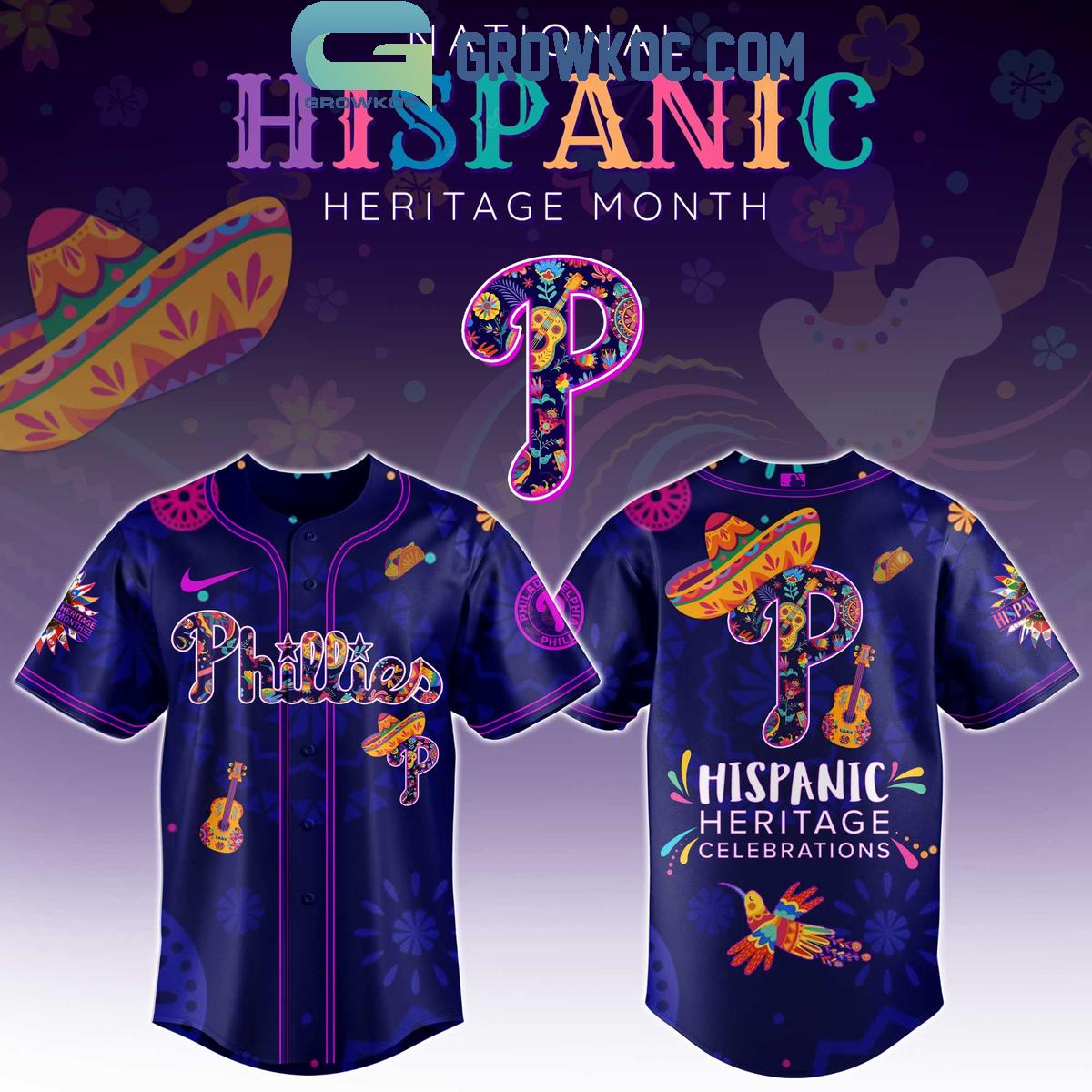 Philadelphia Phillies Hispanic Heritage Celebrations 2025 Baseball Jersey
