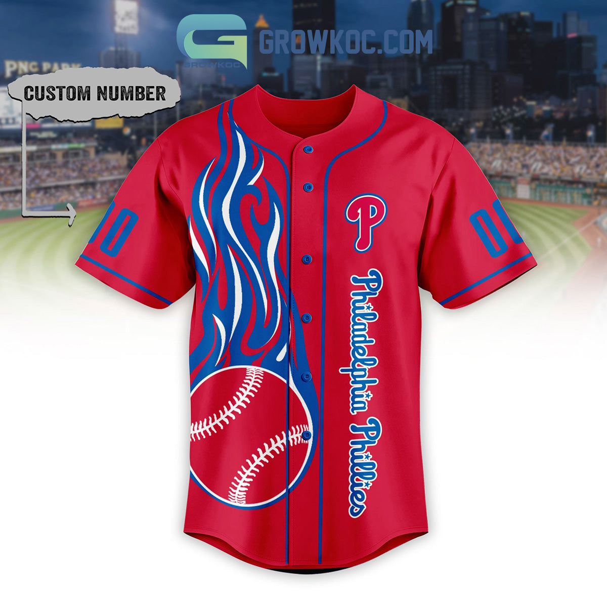 Philadelphia Phillies MLB Personalized Baseball Jersey