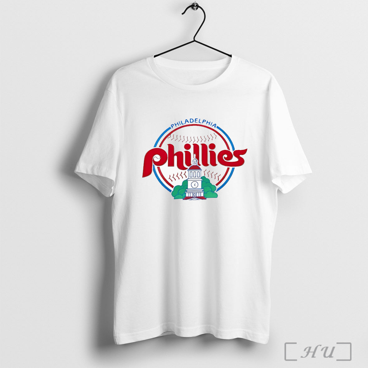 Philadelphia Phillies Throwback Slub Logo T Shirt