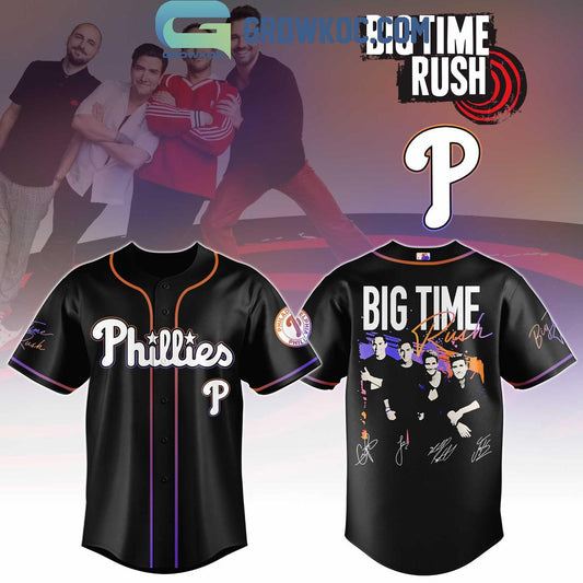 Philadelphia Phillies x Big Time Rush Tour 2025 Baseball Jersey
