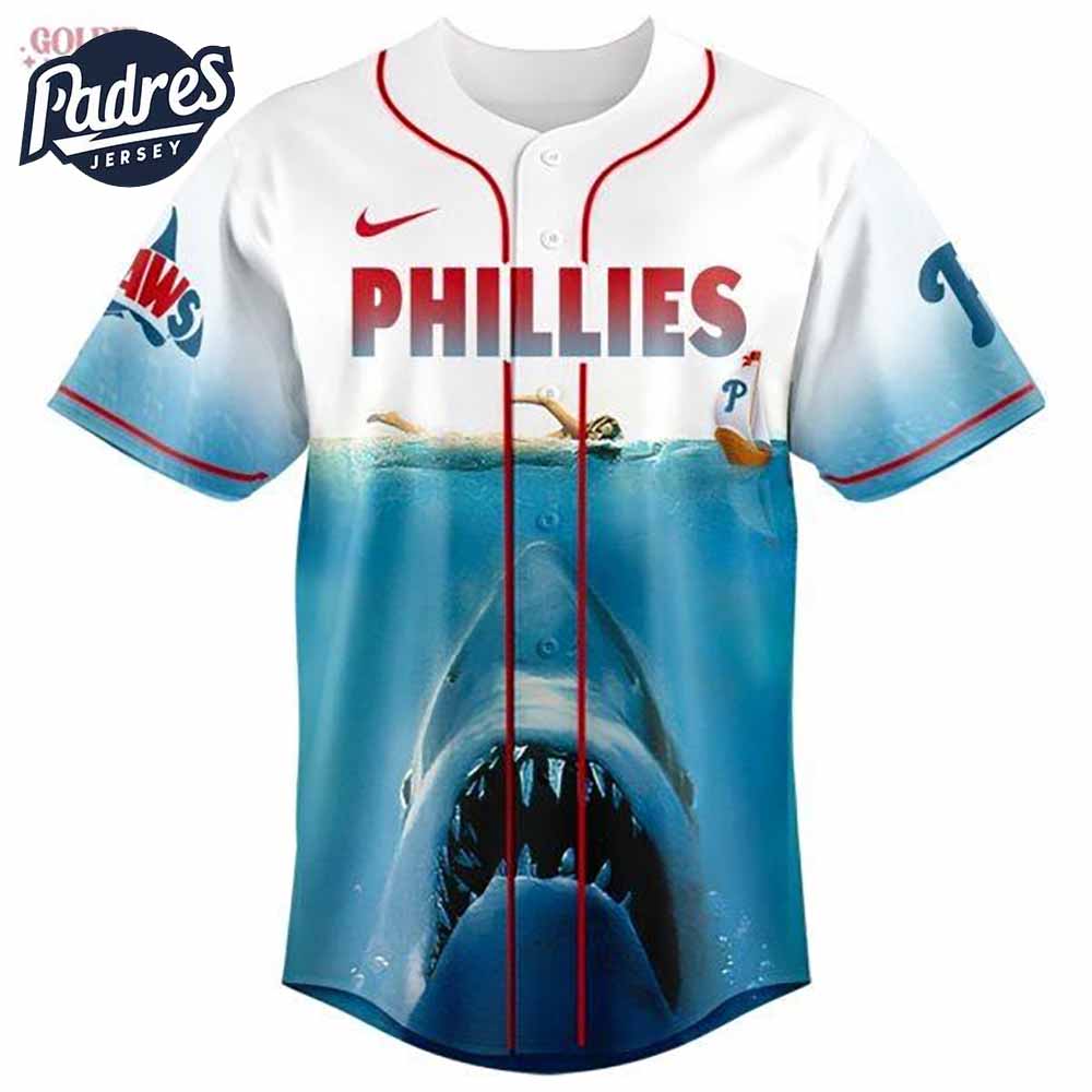 Philadelphia Phillies x Jaws 2025 Baseball Jersey - Padres Jersey Oasis: Elevate Your Baseball Style Game... (Image 2)