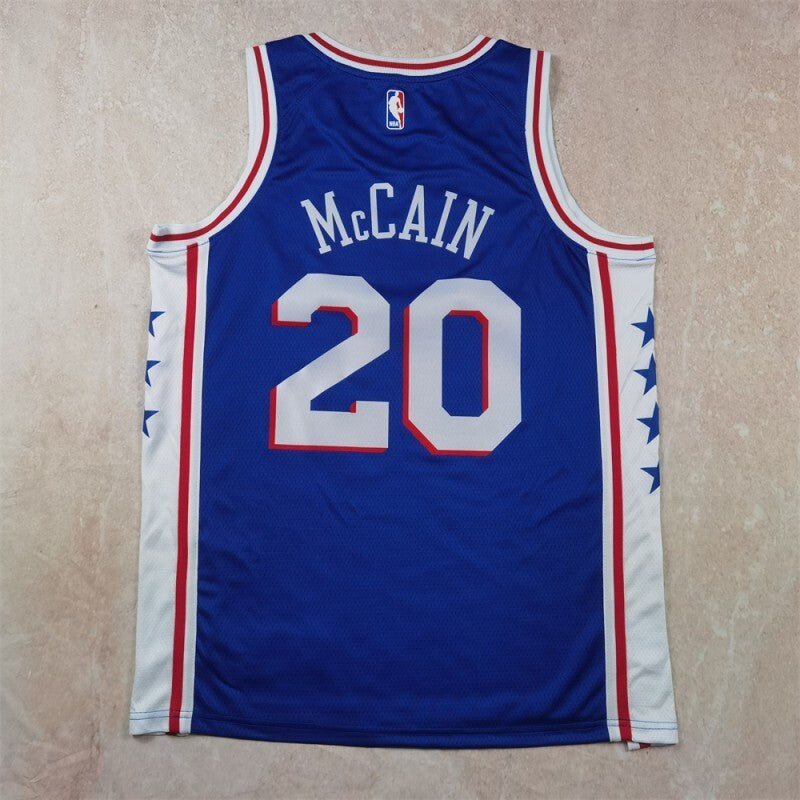 Philadelphia 76ers #20 McCain Hot Press 76 20 Blue s-xxl Style 1