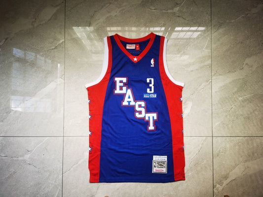 Philadelphia 76ers #3 Allen Iverson 04 All-Star 3 Blue Style 1