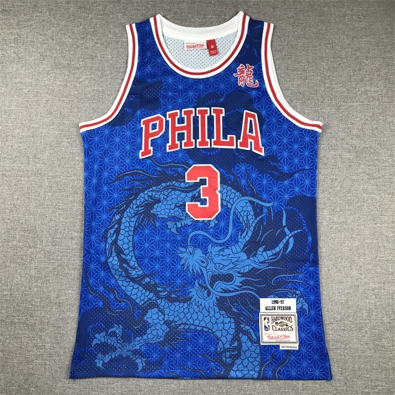Philadelphia 76ers #3 Allen Iverson 76 3 Year of Dragon Limited s-xxl (1)_[1] Style 1