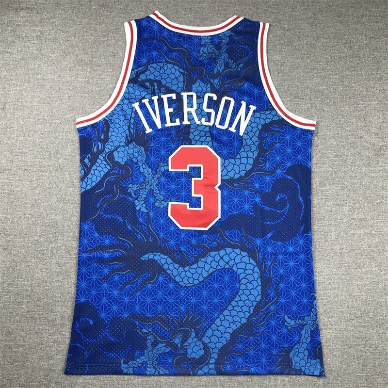 Philadelphia 76ers #3 Allen Iverson 76 3 Year of Dragon Limited s-xxl (2)_[1] Style 2