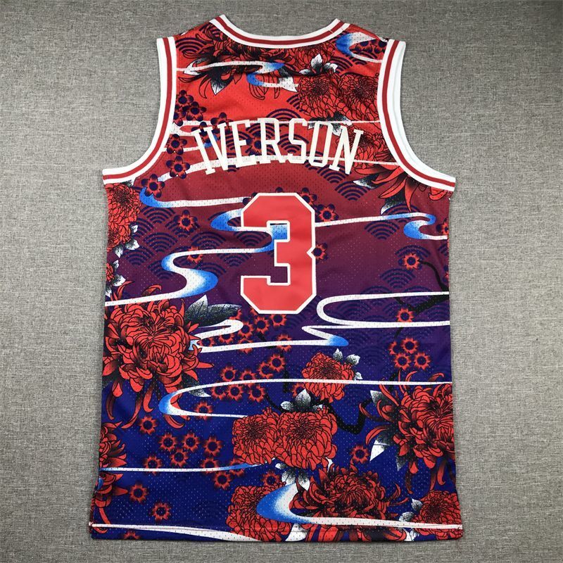 Philadelphia 76ers #3 Allen Iverson 76 Team 3 # Iverson Year of Rabbit Commemorative Style 1