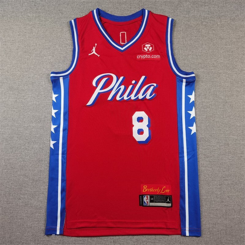Philadelphia 76ers #8 Paul George 76 8 Red s-xxl Style 2