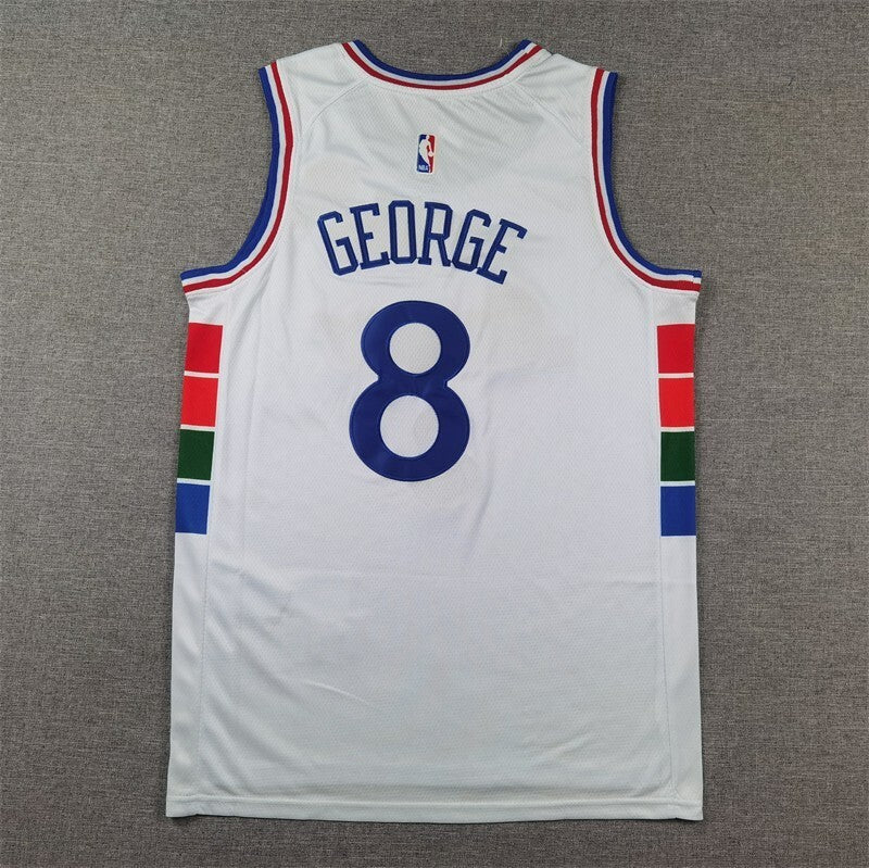 Philadelphia 76ers #8 Paul George 76 8 White City Edition s-xxl Style 1