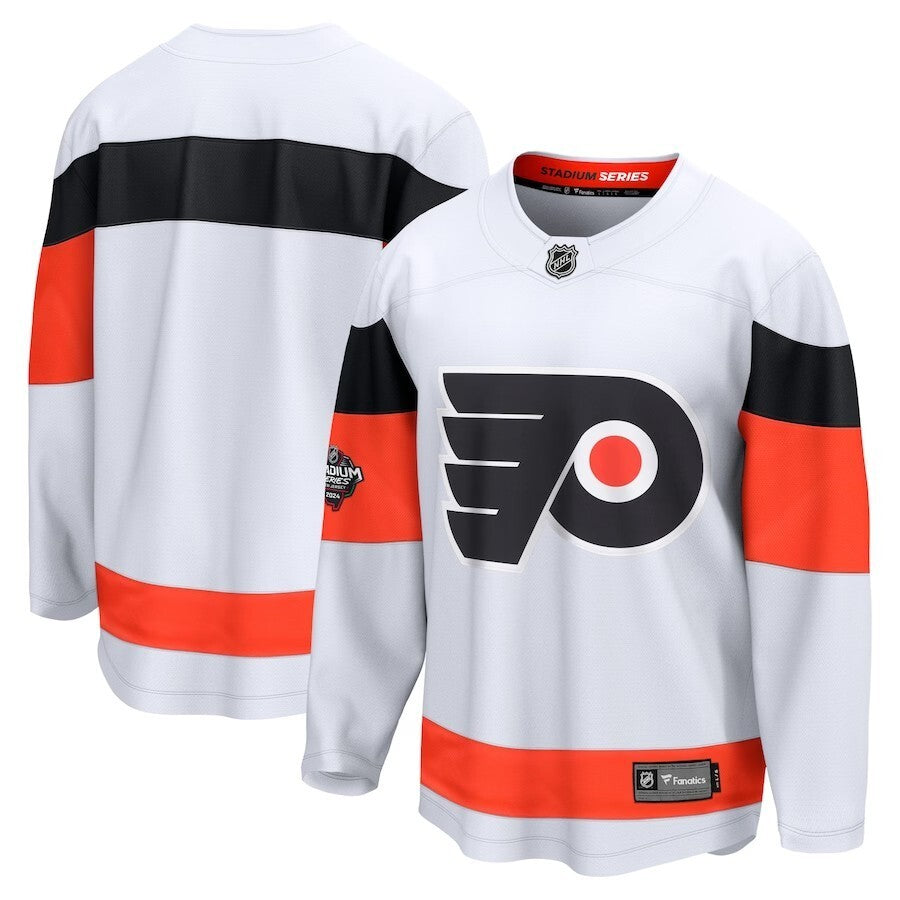 Philadelphia Flyers Fanatics Branded 2024 NHL Stadium Series Breakaway Jersey – White Style 1