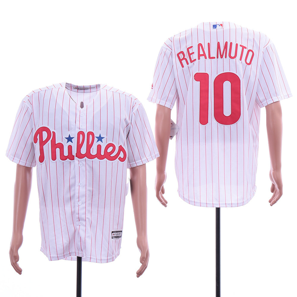 Philadelphia Phillies #10 Darren Daulton Phillies 10 White Fan