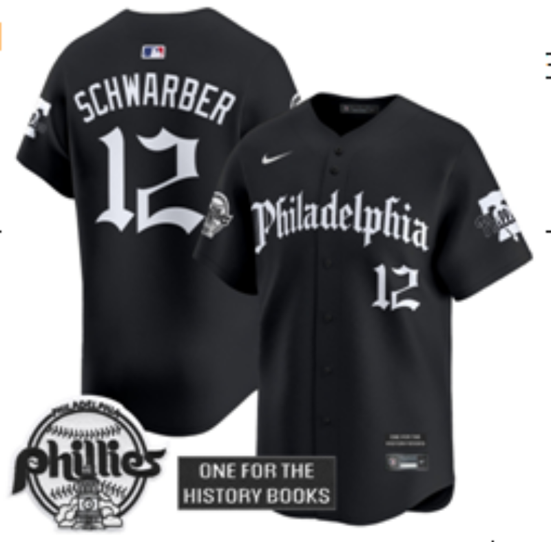 Philadelphia Phillies #12 Kyle Schwarber 5 Collaboration