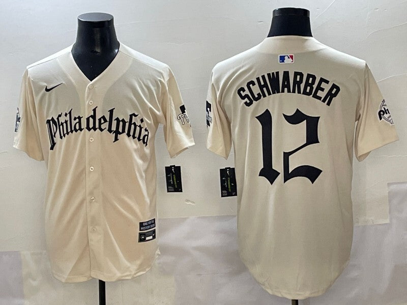 Philadelphia Phillies #12 Kyle Schwarber Phillies 5 Collaboration Style 3