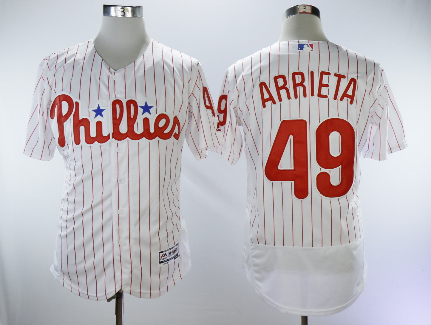 Philadelphia Phillies #49 Jake Arrieta Phillies 49 White Red Elite