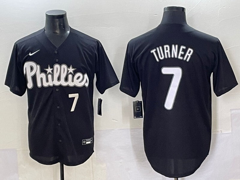 Philadelphia Phillies #7 Trea Turner Phillies Black Special Edition Adult Style 1