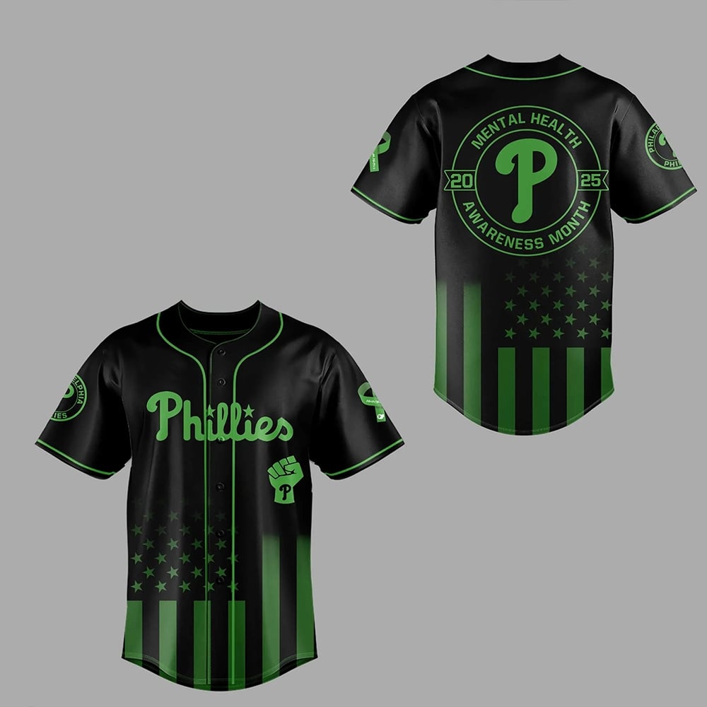 Phillies Mental Health Awareness Month 2025 Baseball Jersey Combo - Grishko.com T-Shirts, Hoodie, Sweatshirt (Image 1)