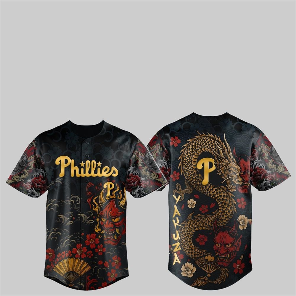 Phillies Yakuza Dragon Oni Jersey 2025 - Grishko.com T-Shirts, Hoodie, Sweatshirt | WearSparks.com (Image 1)