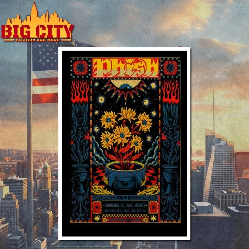 Phish NYE 2025 MSG New York Poster shirt