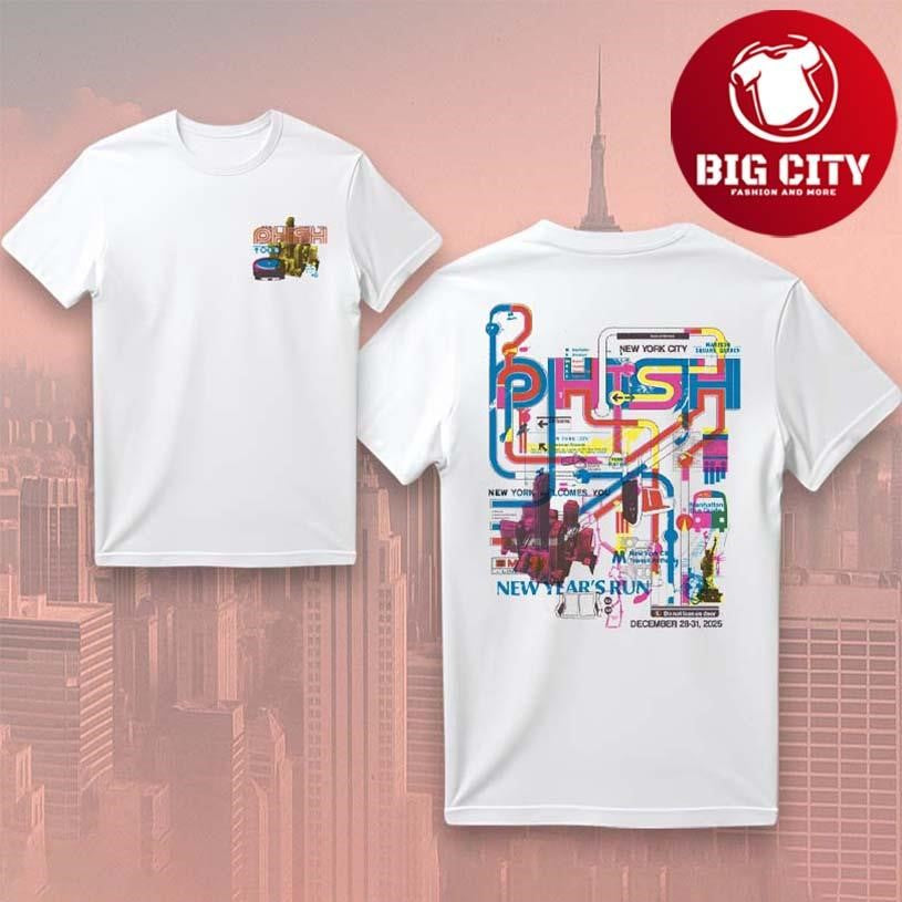 Phish New York City Dec 28-31 2025 New Years Run Two Sided Shirt