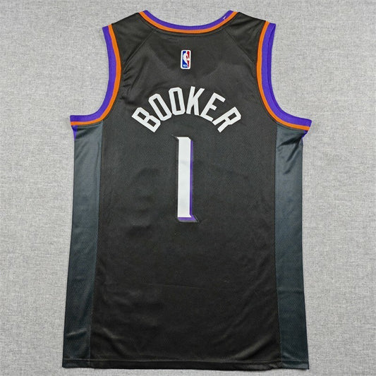 Phoenix Suns #1 Devin Booker 26 Suns 1 Black Style 3