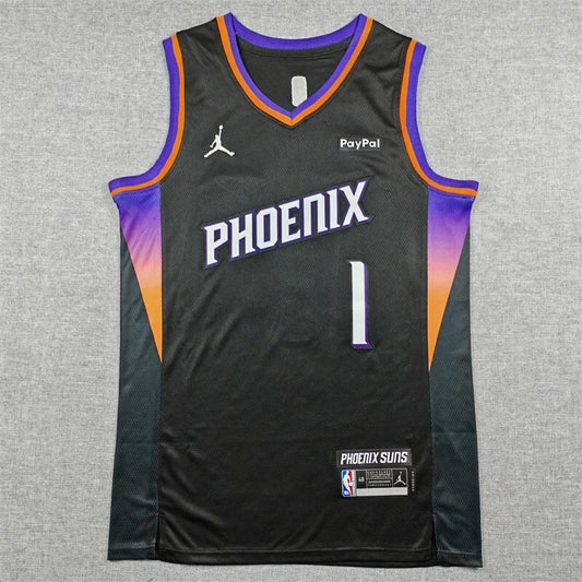 Phoenix Suns #1 Devin Booker 26 Suns 1 Black Style 4