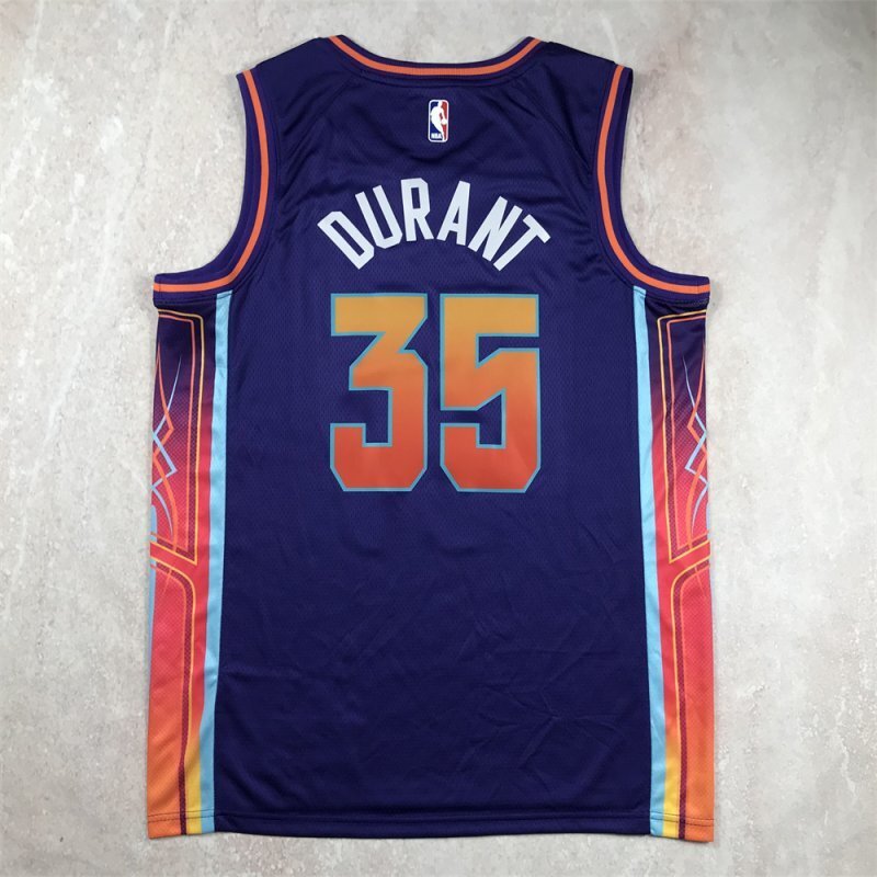 Phoenix Suns #35 Kevin Durant Hot Press Suns 35 Purple City s-xxl Style 1