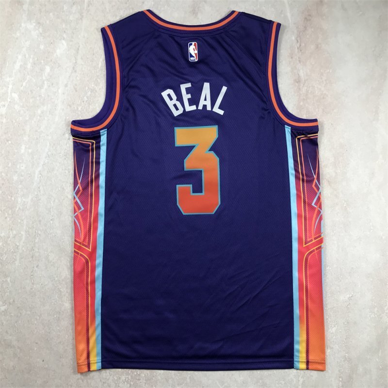 Phoenix Suns #3 Bradley Beal Hot Press Suns 3 Purple City s-xxl Style 1