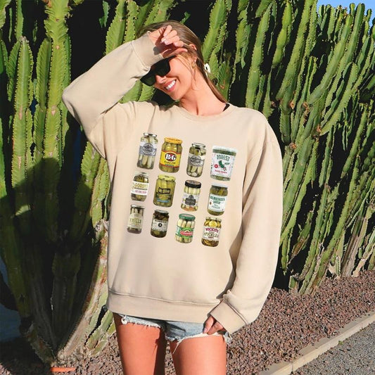 Pickle Jars, Dill, Photo Grid Sweatshirt, Trend T-Shirts, Hoodie | WearSparks.com