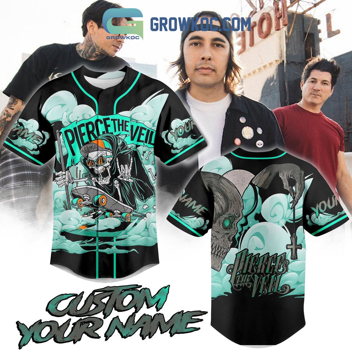 Pierce The Veil California Tour 2023 Personalized Baseball Jersey