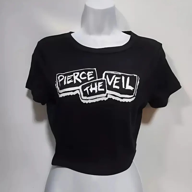 Pierce the veil pierce baby tee the veil shirt Casual Crewneck Hoodie, Sweatshirt | WearSparks.com