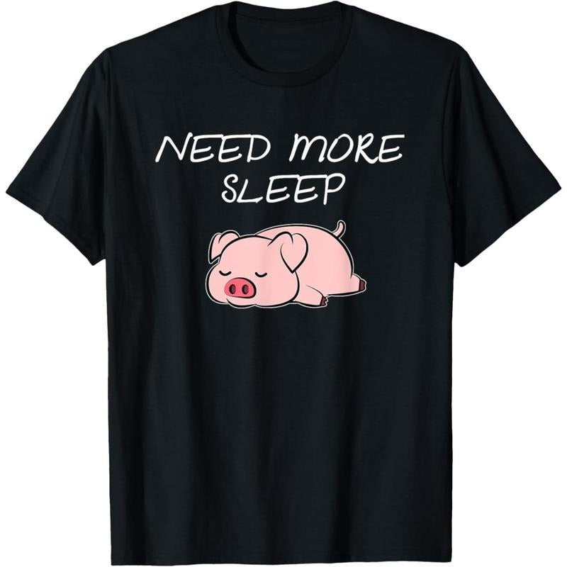 Pig Need more Sleep Pajama for Bedtime T-Shirt made in usa Hoodie, Sweatshirt | WearSparks.com