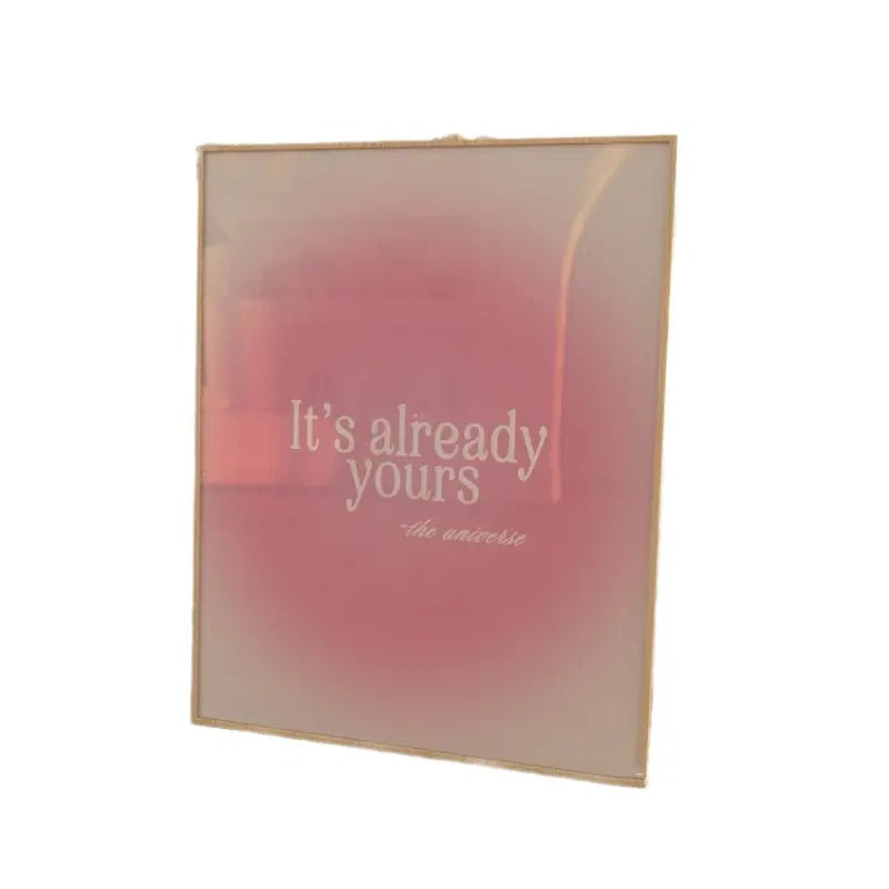 Pink Aura Print, Trendy Wall Art Prints, Retro Wall Prints, Girly Manifestation Wall Decor, Bedroom Prints Cute Art,...