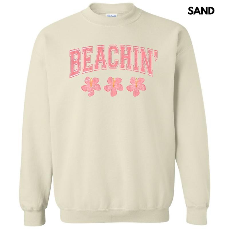 Pink Beachin' Sweatshirt T-Shirts, Hoodie | WearSparks.com