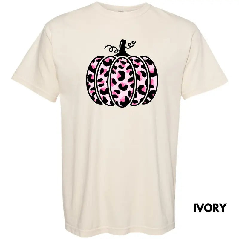Pink Cheetah Pumpkin Comfort Colors T-Shirt 'NLB' Hoodie, Sweatshirt | WearSparks.com