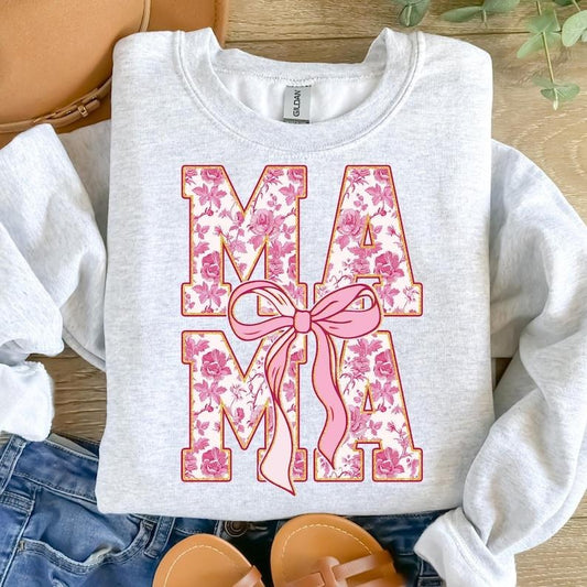 Pink Chinoiserie Mama Coquette , Floral Mama , Toile Mama Varsity , Mothers Day , Gift for Mom, Retro Mama , Mama Shirt...