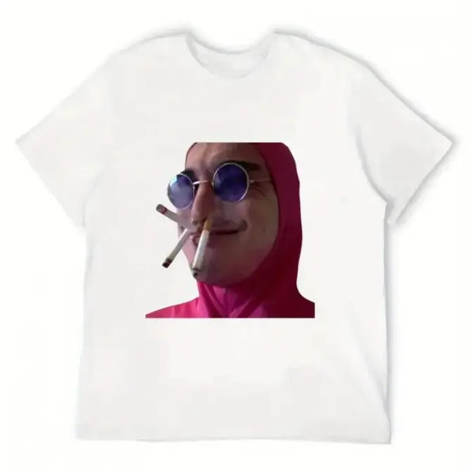 Pink Guy T-Shirt Heavyweights Animal Prinfor Boys Street Wear Affliction Shirts Mens Shirts Graphic Tee, Menswear...