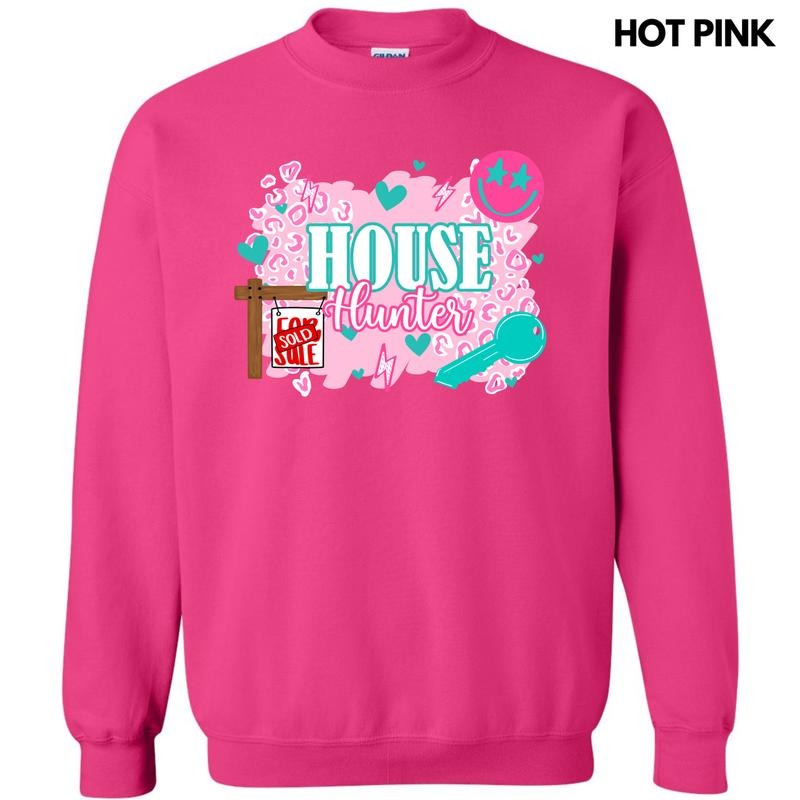 Pink House Hunter Sweatshirt 'NLB' T-Shirts, Hoodie | WearSparks.com