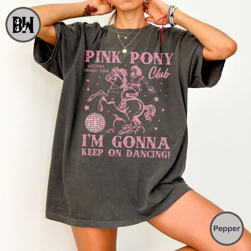 Pink Pony Club T-Shirt, Chappell Roan T-Shirt, Comfort Colors Shirt, Midwest Princess Tour, Chappell Roan Merch, Fan Tee,...