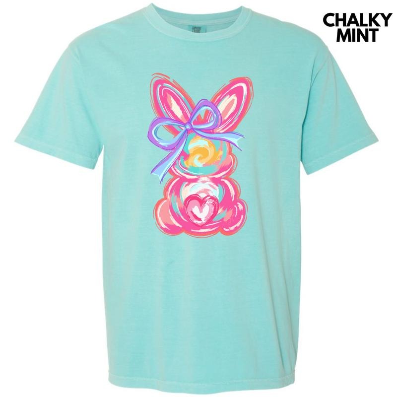 Pink Swirl Bunny Comfort Colors T-Shirt 'NLB' Hoodie, Sweatshirt | WearSparks.com