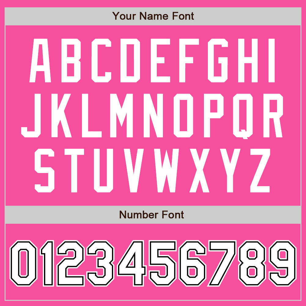 Custom Pink White-Black Authentic Baseball Jersey