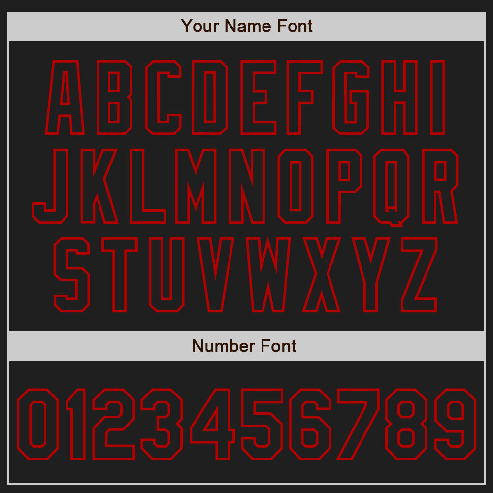 Custom Black-Red Gradient Classic Vertical Stripe Authentic Baseball Jersey