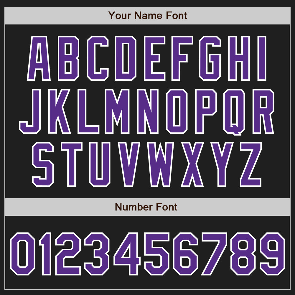 Custom Black Purple-White Gradient Classic Vertical Stripe Authentic Baseball Jersey